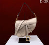1984 - Saddle Bag With Strap Gold Grained Calfskin - GoatLV