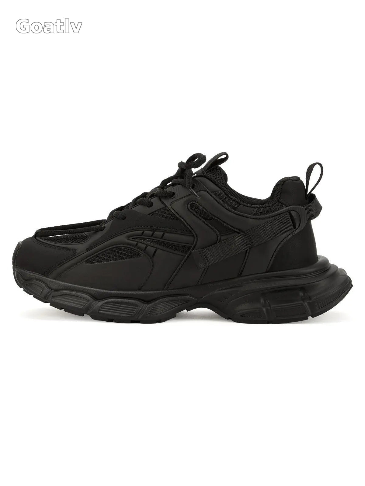 Sneakerhub Black Warrior Mesh Rap Sneakers - 2087 - Goatlv