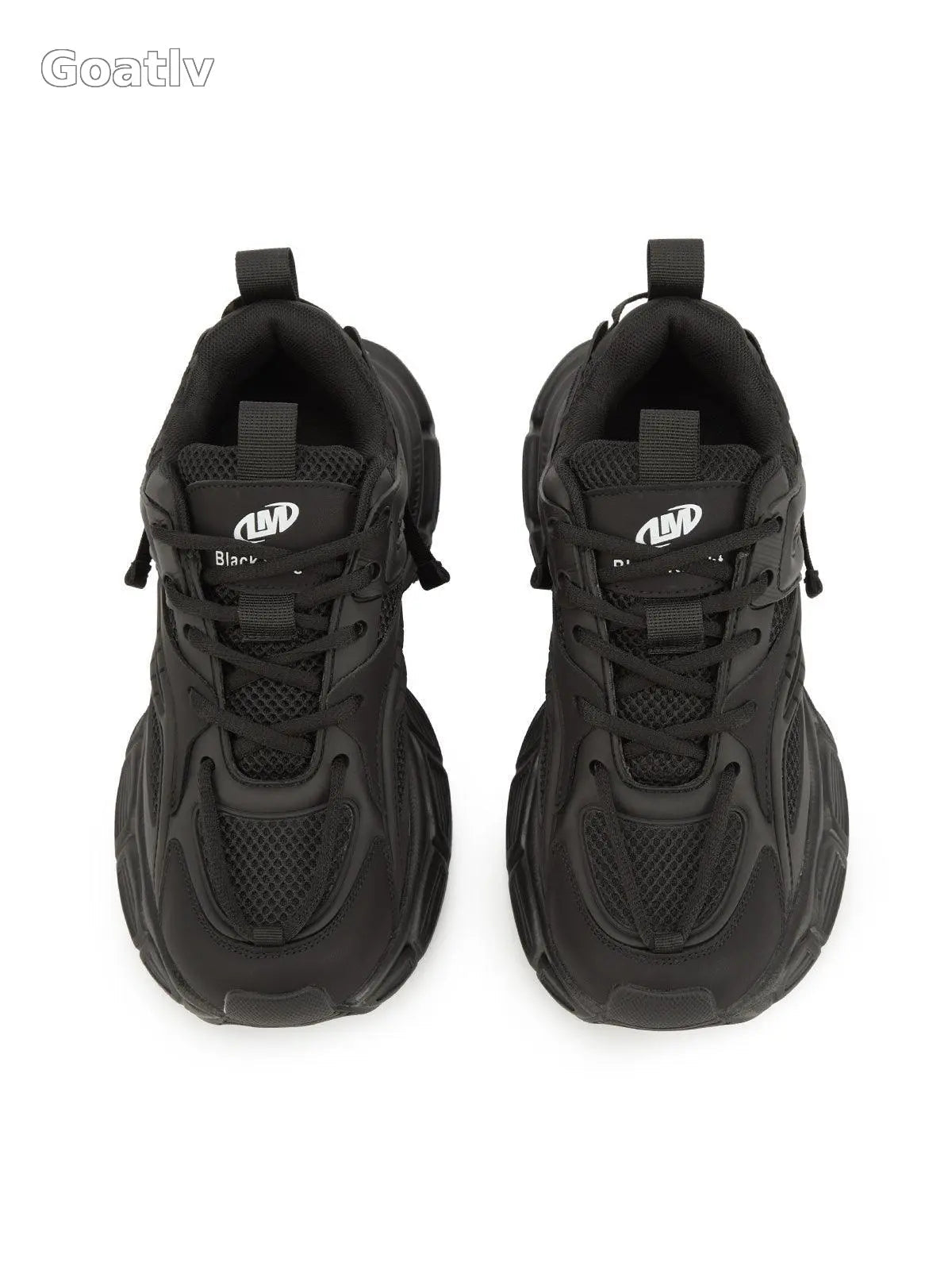 Sneakerhub Black Warrior Mesh Rap Sneakers - 2087 - Goatlv