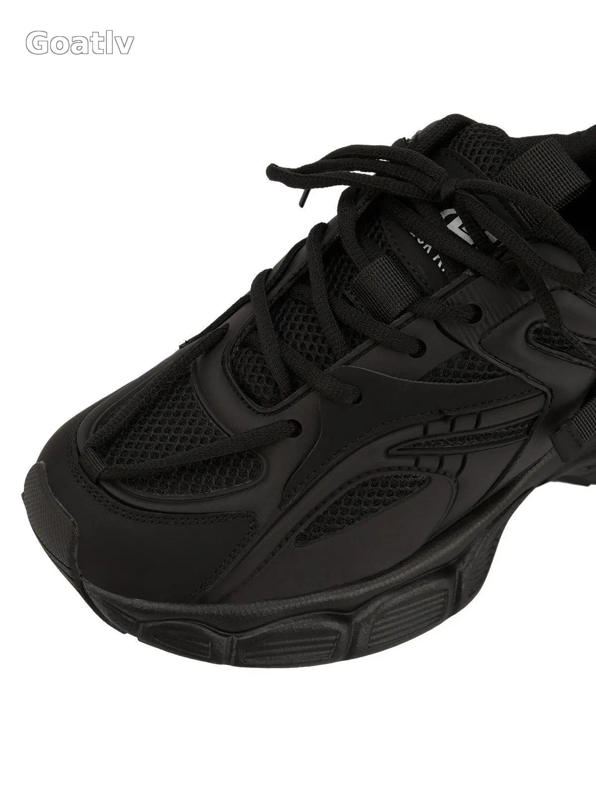 Sneakerhub Black Warrior Mesh Rap Sneakers - 2087 - Goatlv