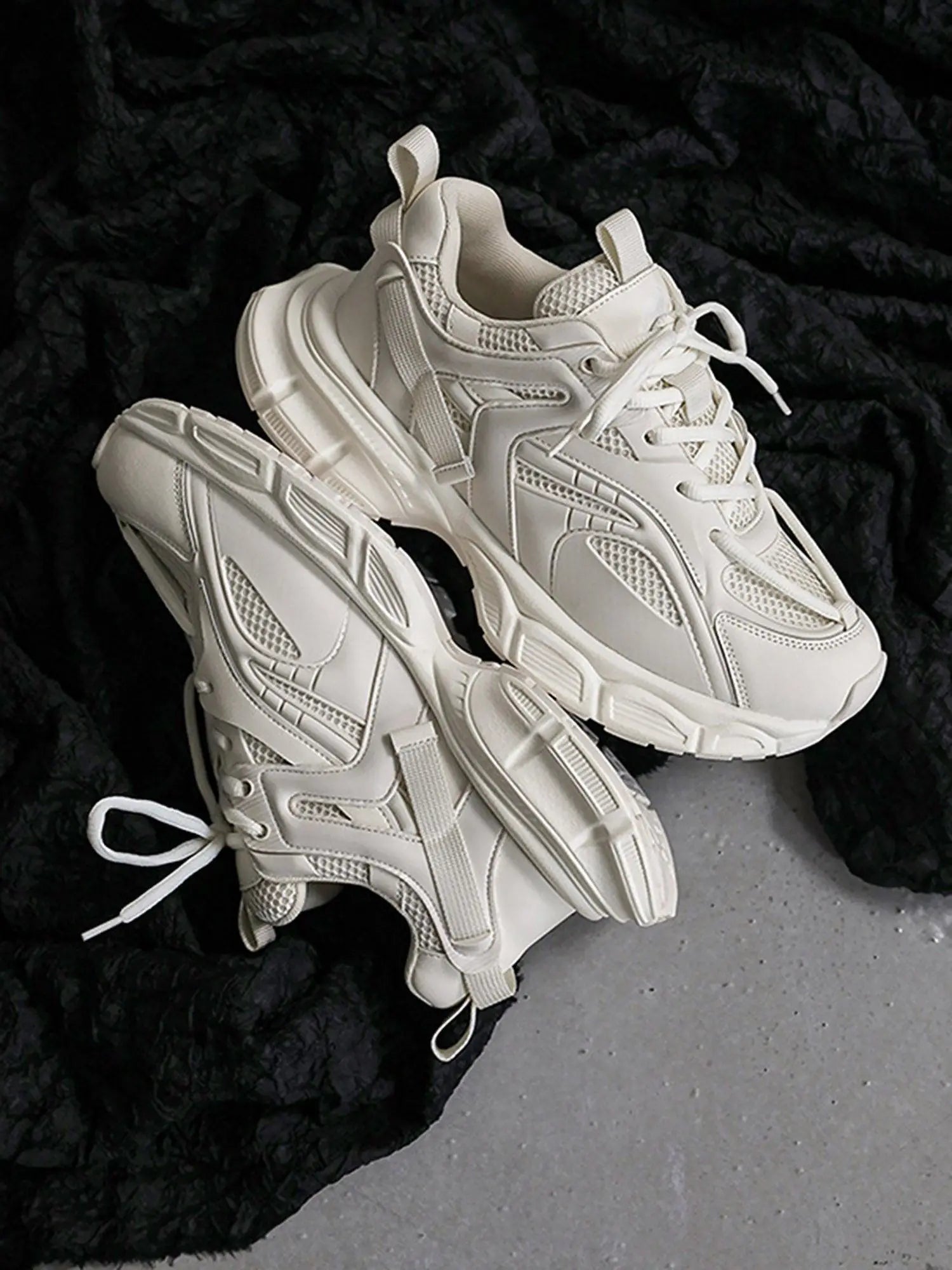 Sneakerhub Black Warrior Mesh Rap Sneakers - 2087 - Goatlv