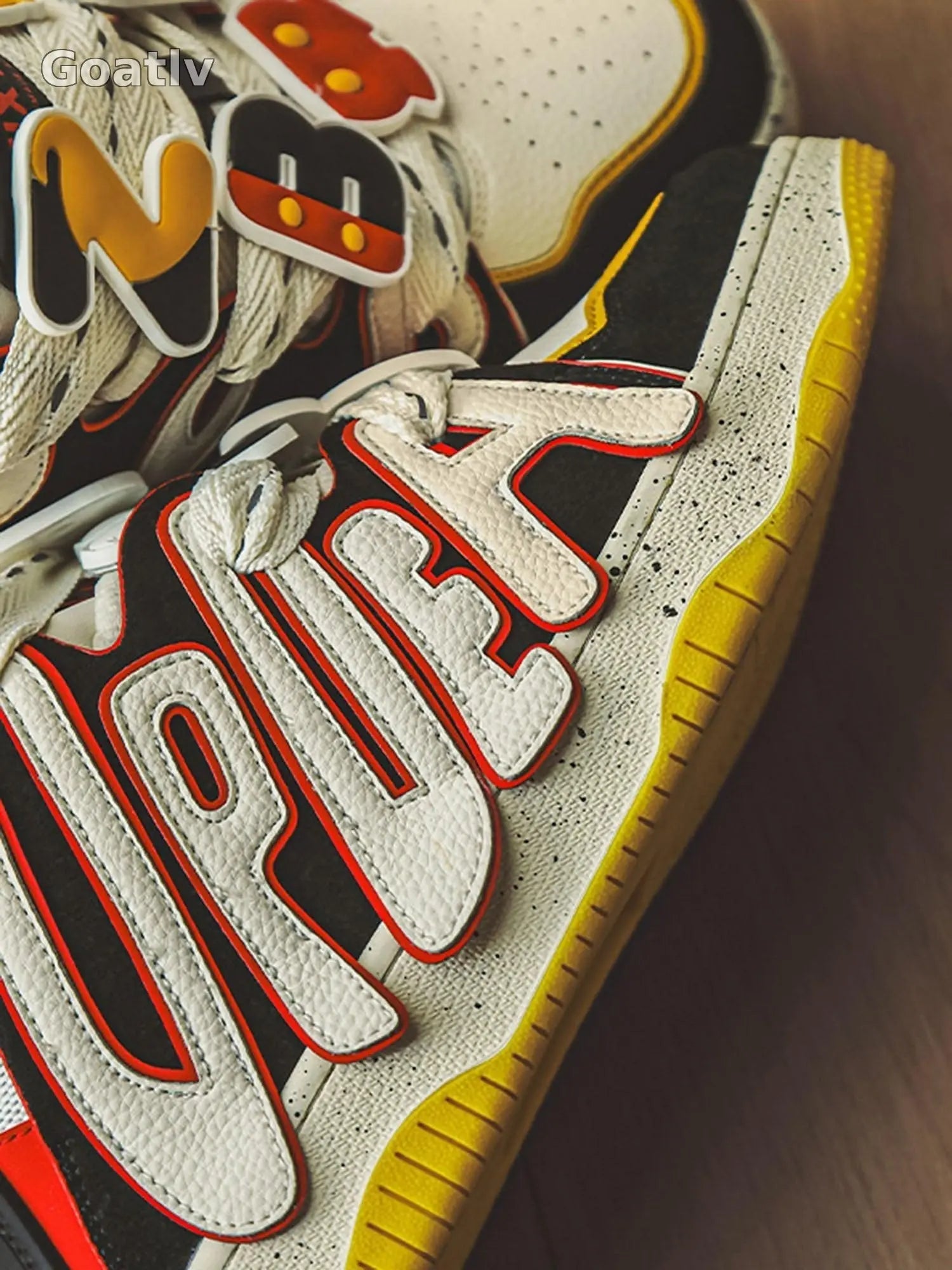 Sneakerhub Design Color Block Letter Shoes - 1865 - Goatlv