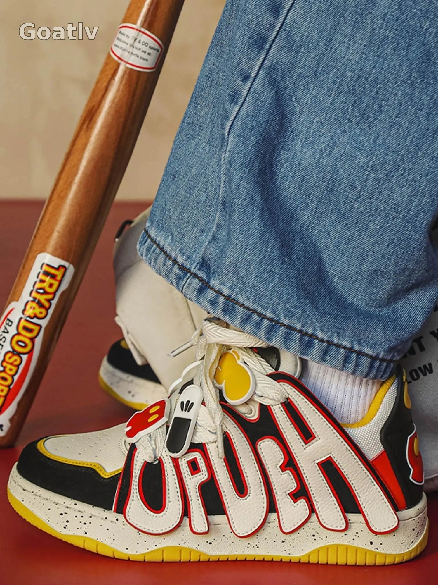 Sneakerhub Design Color Block Letter Shoes - 1865 - Goatlv