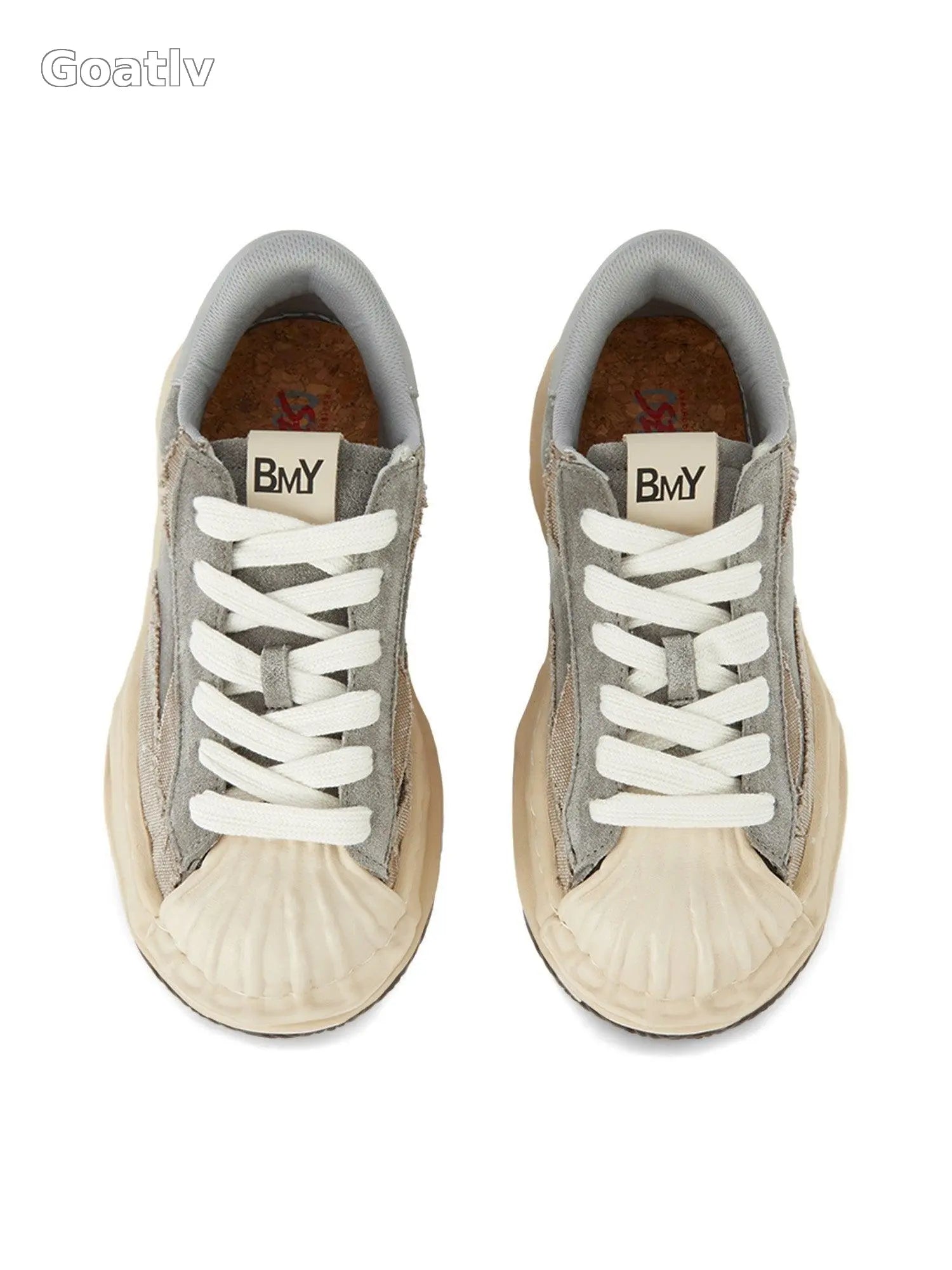 Sneakerhub Retro Shell Head Original Sole Washed Sneakers - Goatlv