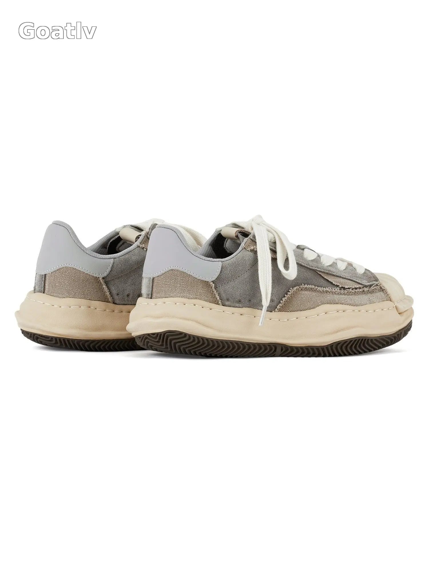 Sneakerhub Retro Shell Head Original Sole Washed Sneakers - Goatlv