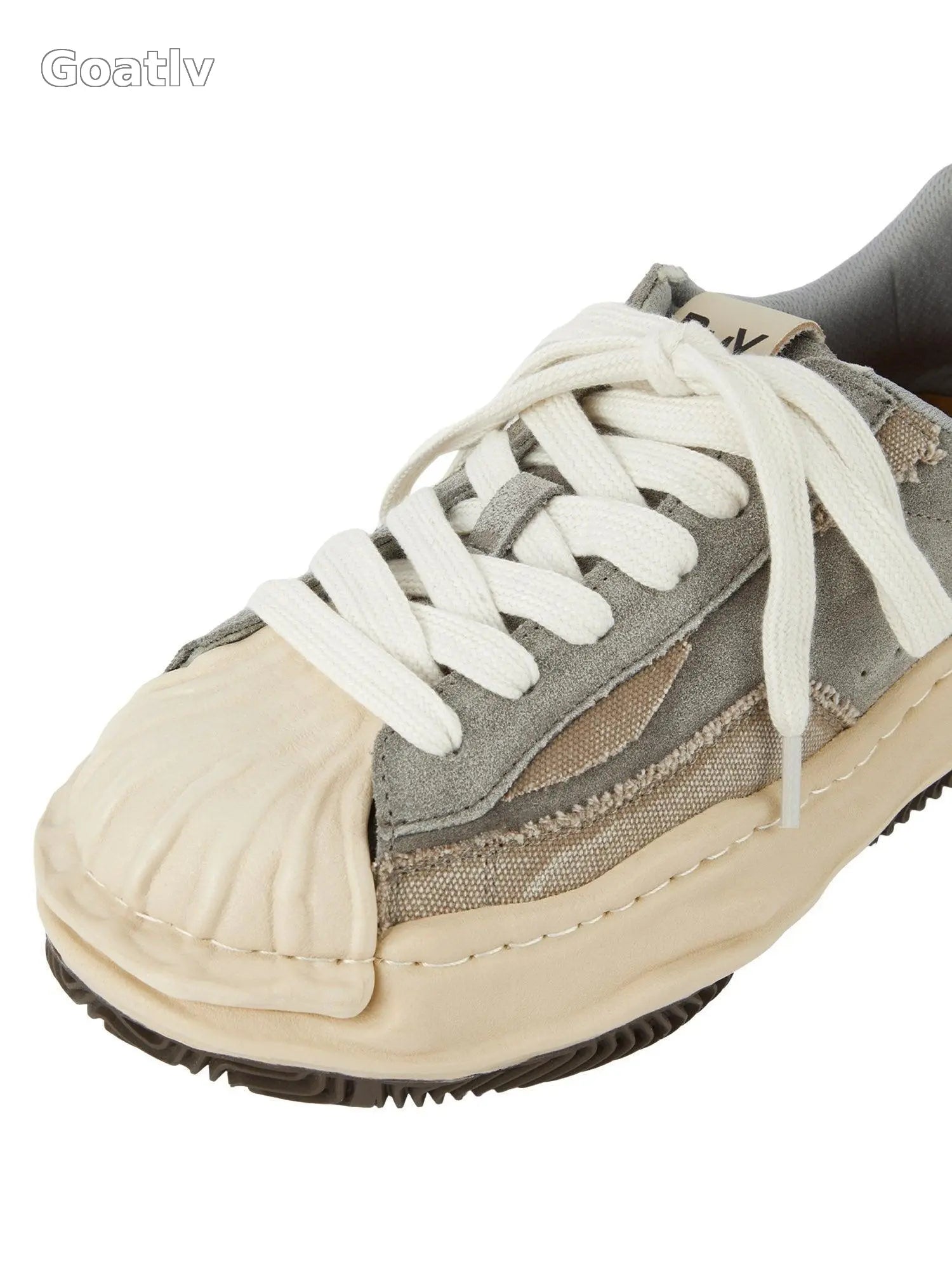 Sneakerhub Retro Shell Head Original Sole Washed Sneakers - Goatlv