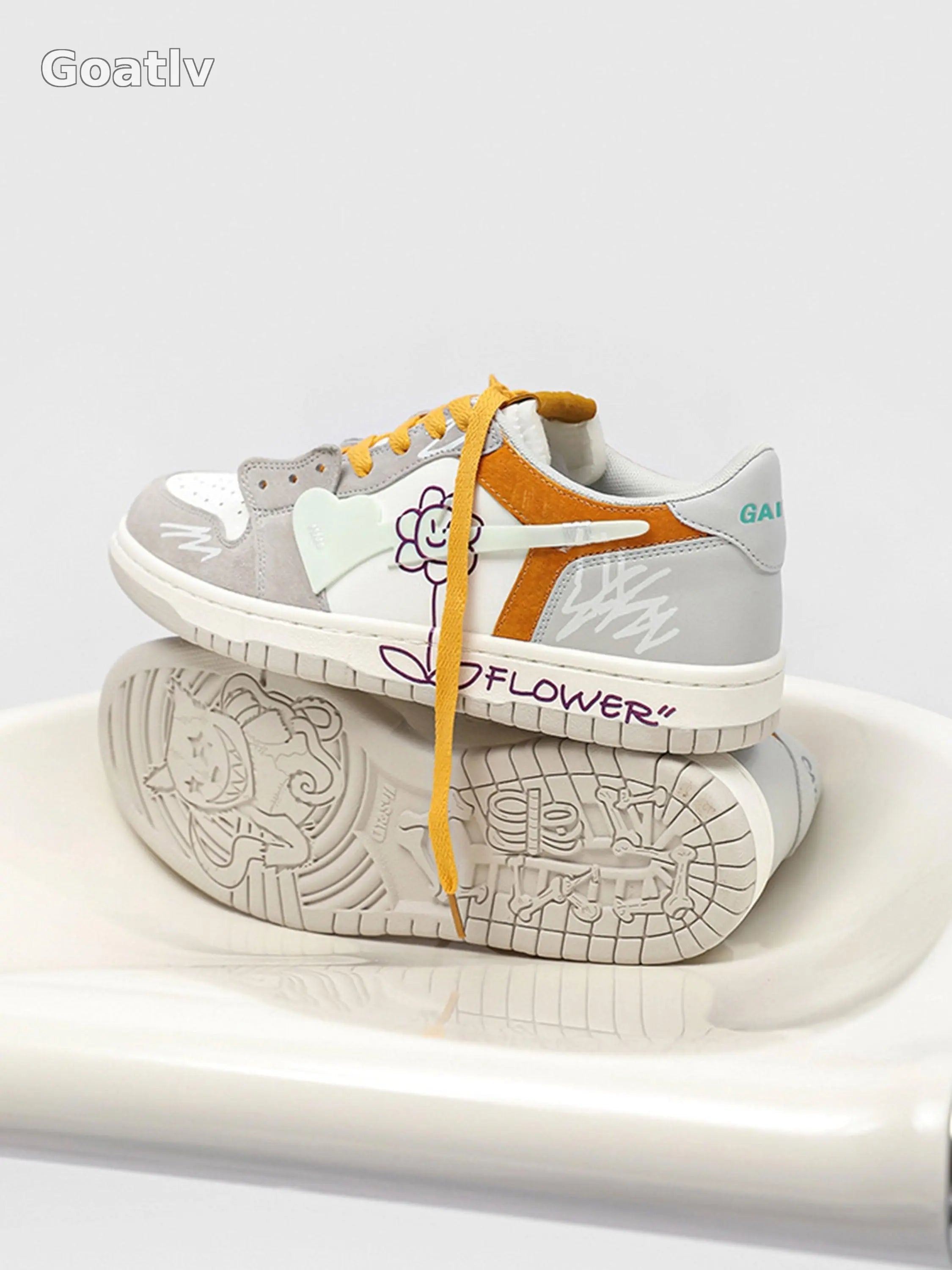 Sunflower Hip-Hop Skate Shoes - Goatlv