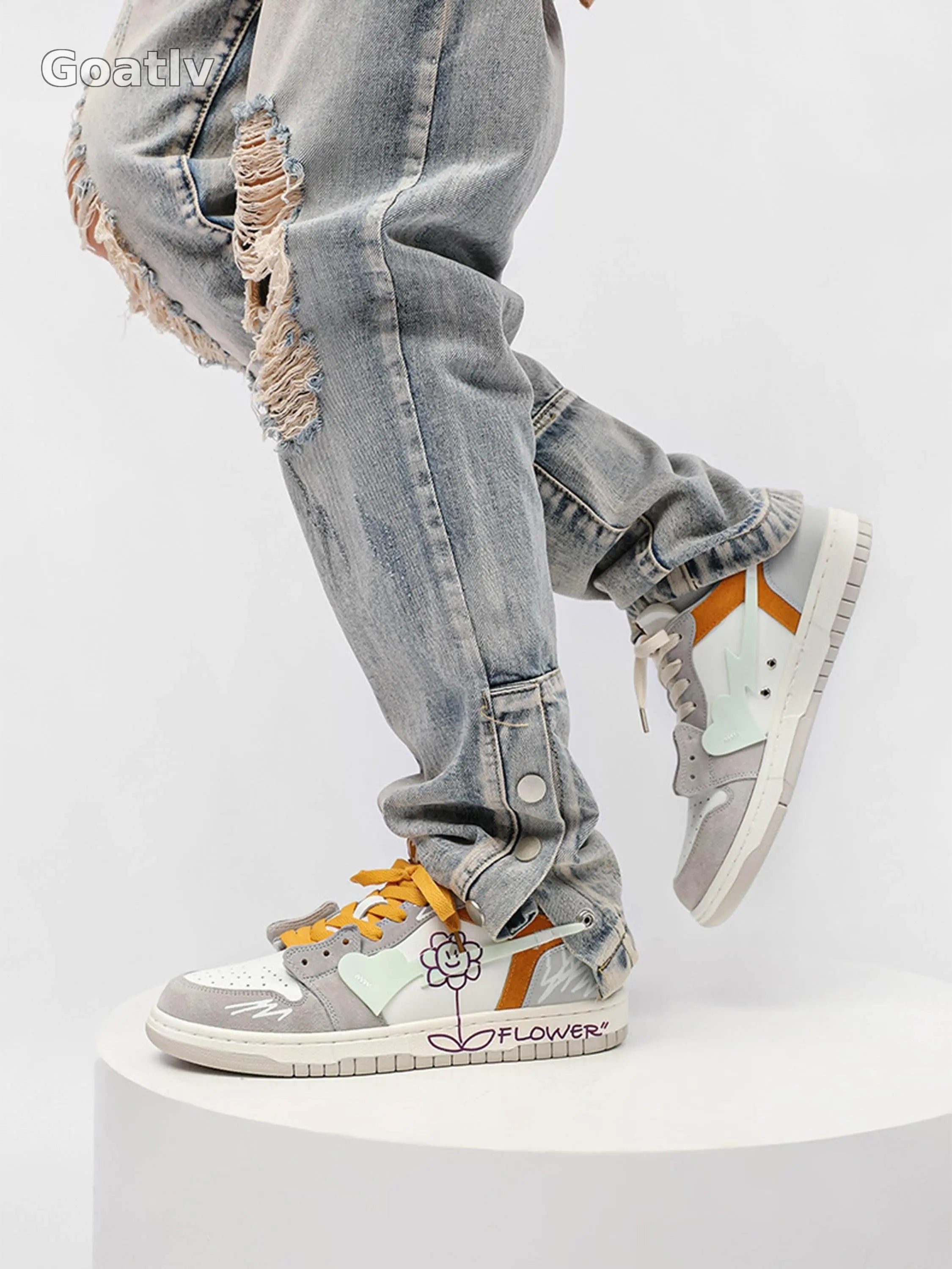 Sunflower Hip-Hop Skate Shoes - Goatlv