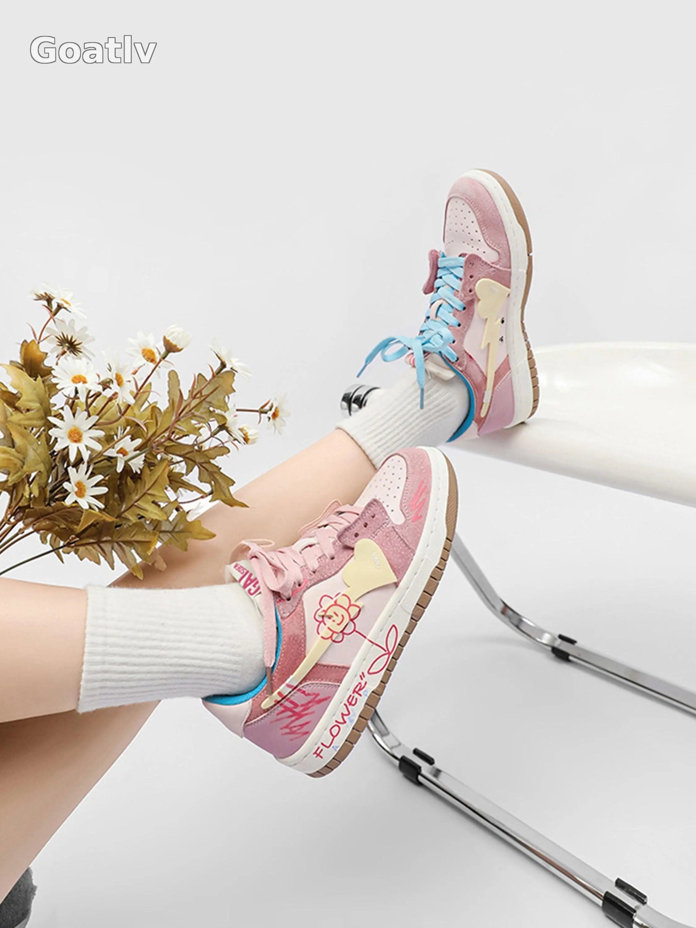 Sunflower Hip-Hop Skate Shoes - Goatlv