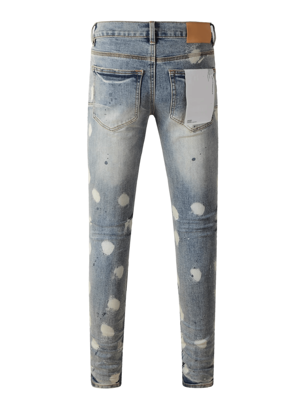 Light Blue Washed Paint Jeans