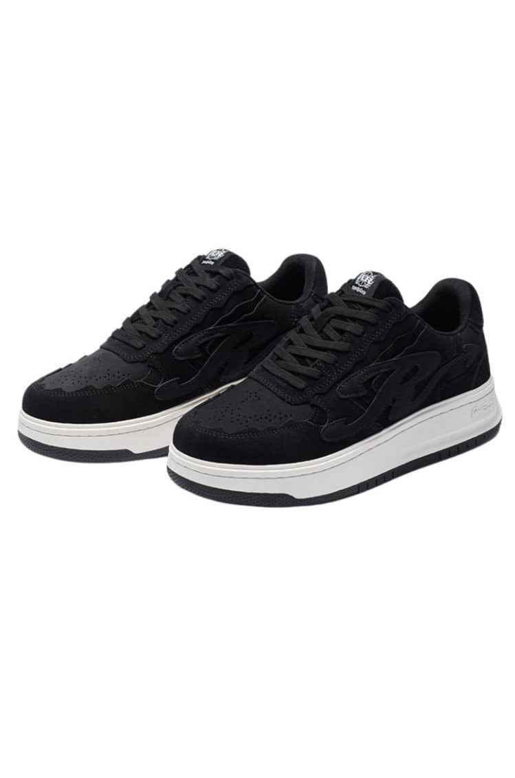 Pattern Platform Sneakers Black