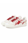 Classic Low-Top Sneakers White with Red Accents - Goatlv