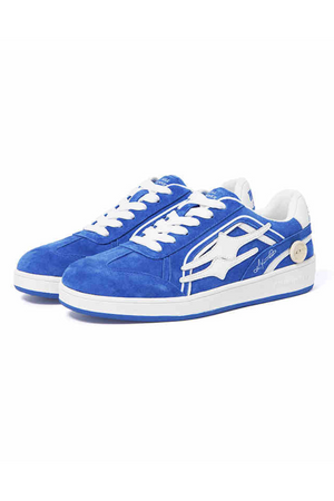 Suede Low-Top Sneakers Royal Blue - Goatlv
