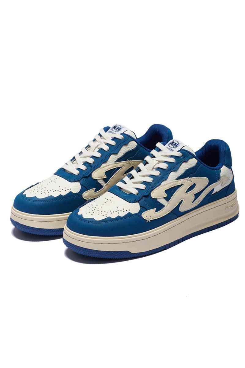 Lightning Platform Sneakers Blue White