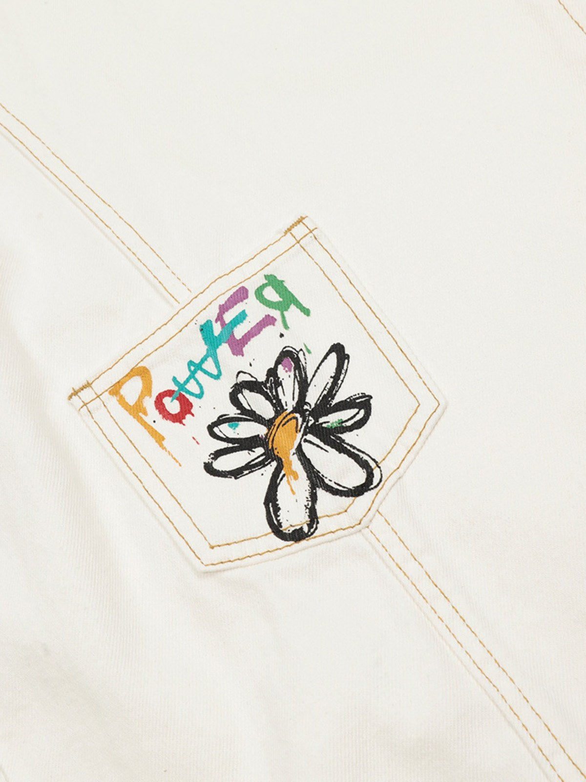 Embroidered Floral Patches Barrel Jeans - Goatlv