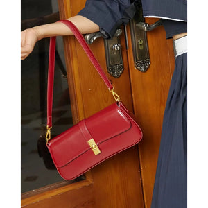 Vintage Genuine Leather Shoulder and Crossbody Bag Trendha