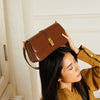 Vintage Genuine Leather Shoulder and Crossbody Bag Trendha