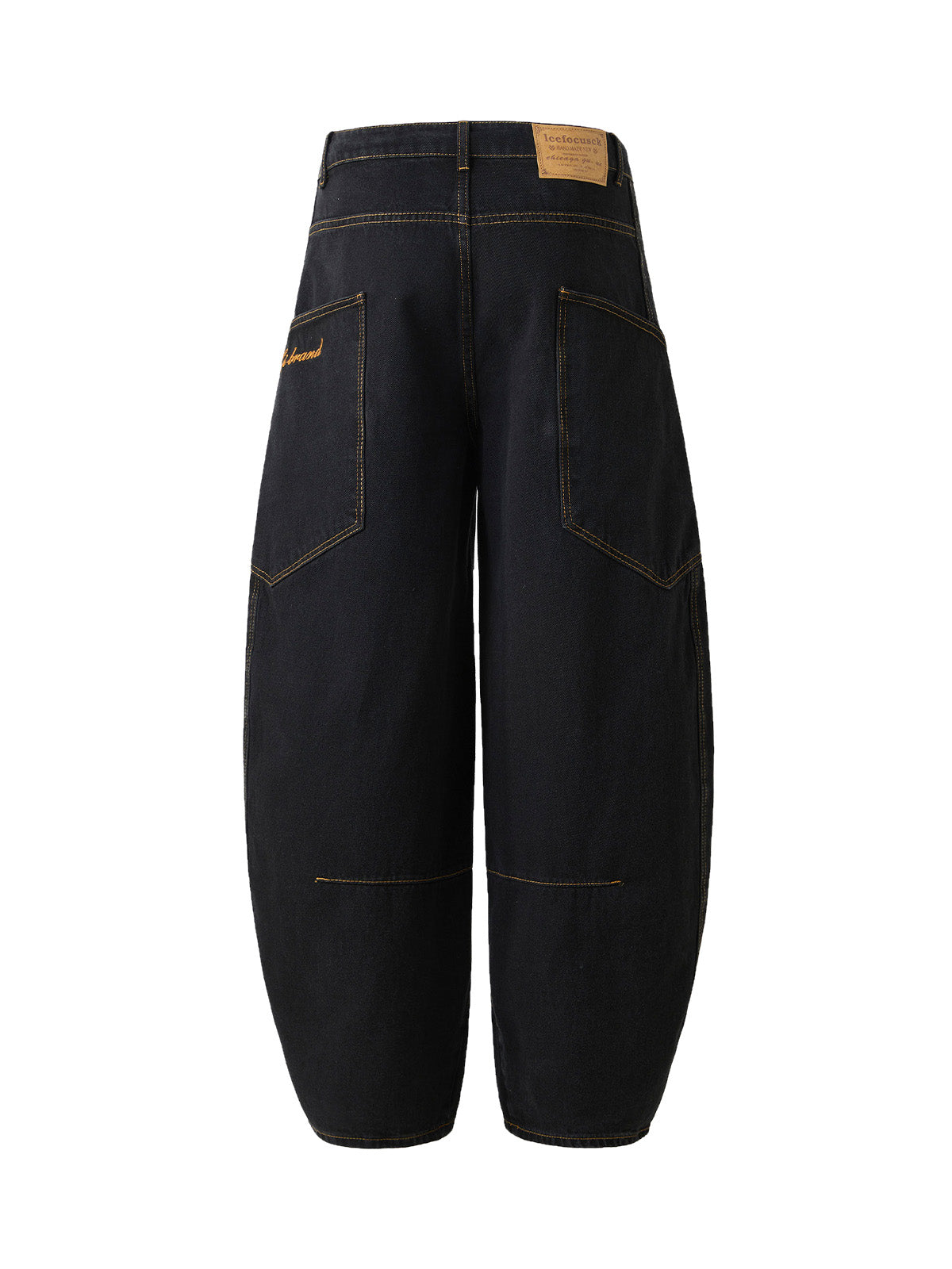 Embroidered Barrel Leg Jeans - Goatlv