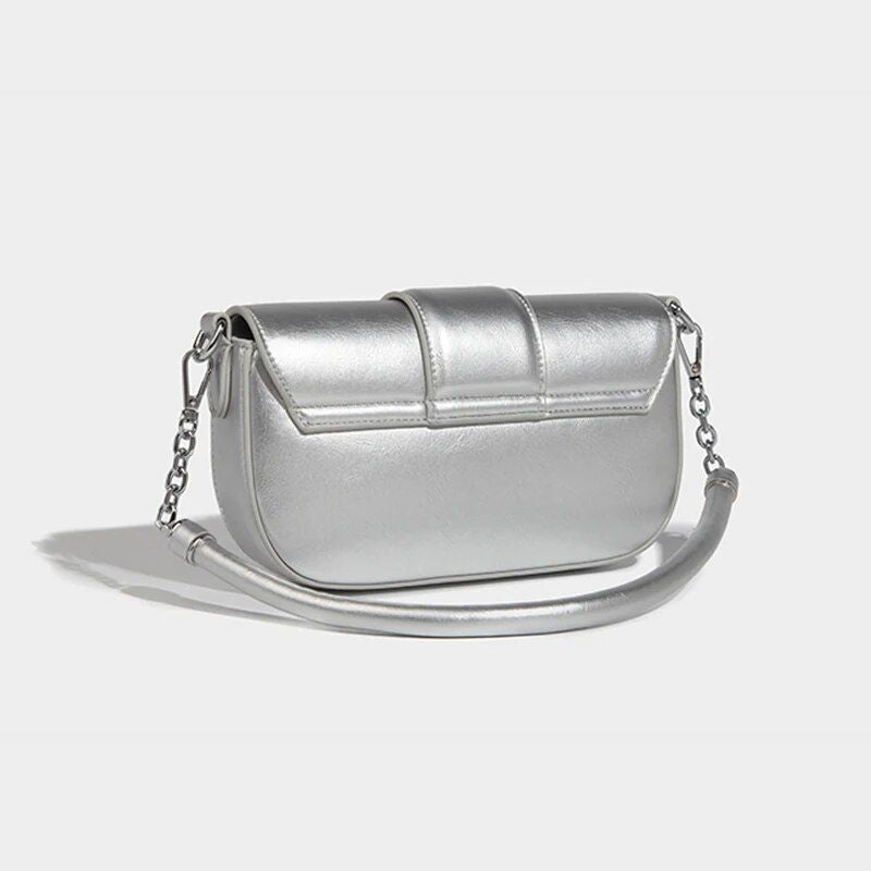 Elegant Silver Shoulder & Crossbody Bag for Women Trendha