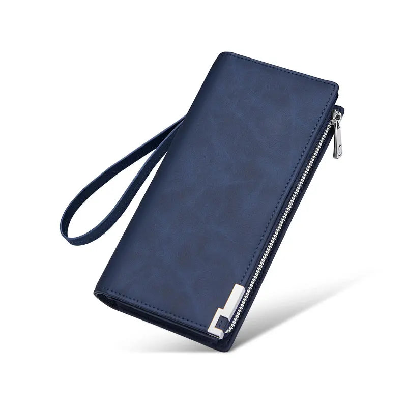 Luxury Long Leather Wallet for Men with Phone Holder Trendha