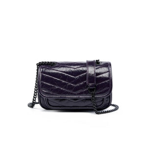 Genuine Leather Small Square Shoulder Bag Trendha