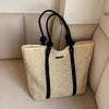 Casual Large Capacity Straw Beach Tote Nyzzle