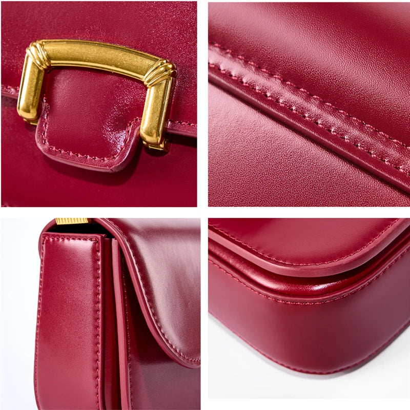 Trendy Genuine Leather Small Crossbody Shoulder Bag Trendha