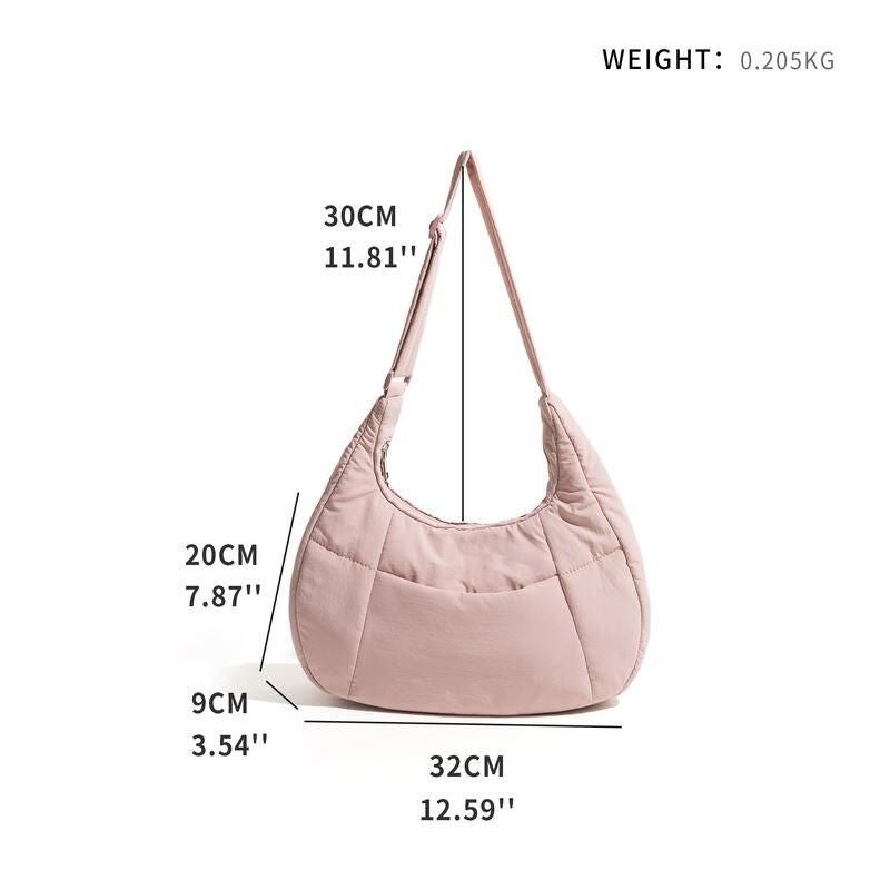 Chic Half Moon Puffer Shoulder Bag Trendha