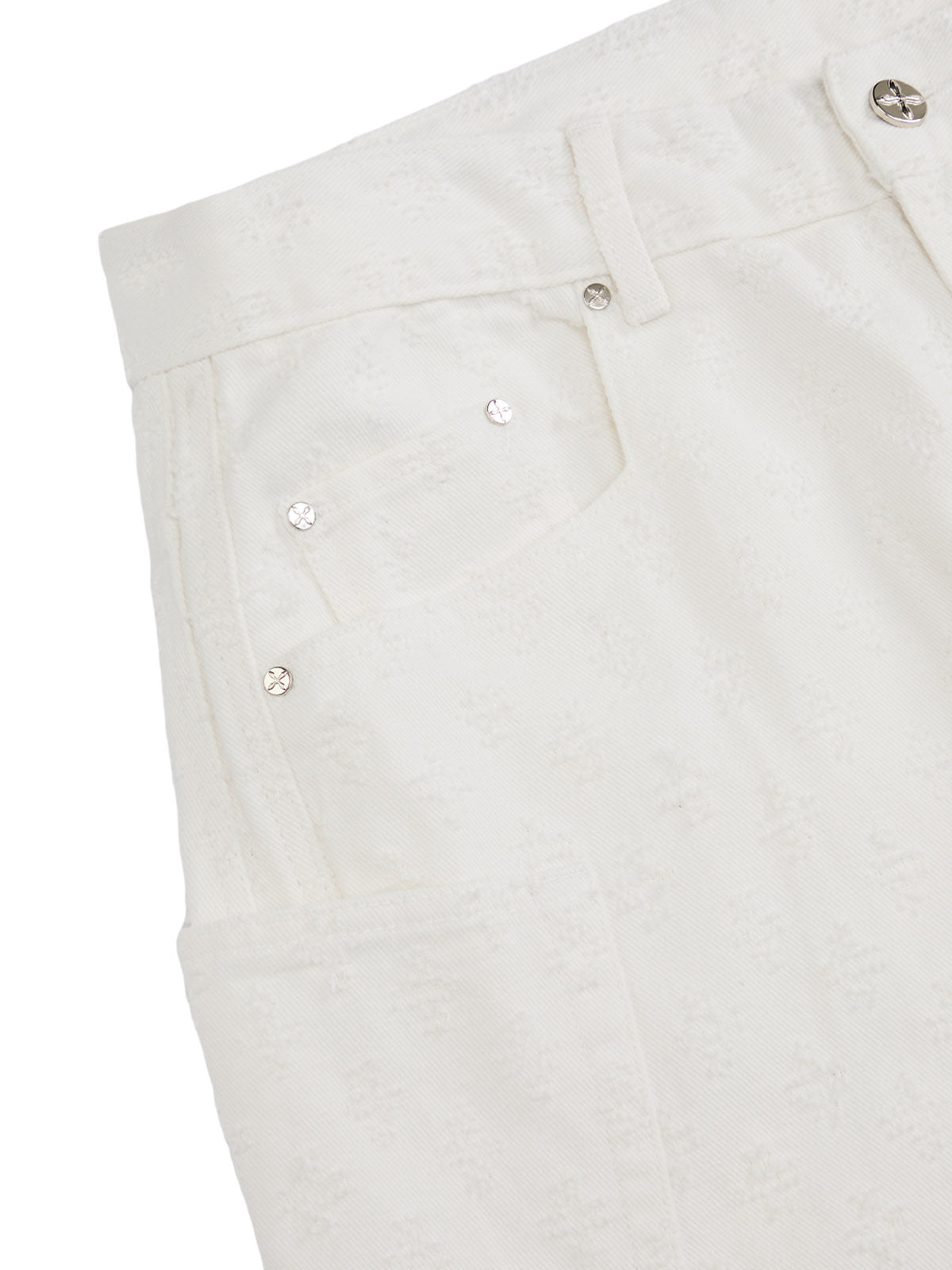 Textured Structured Barrel Jeans - Goatlv