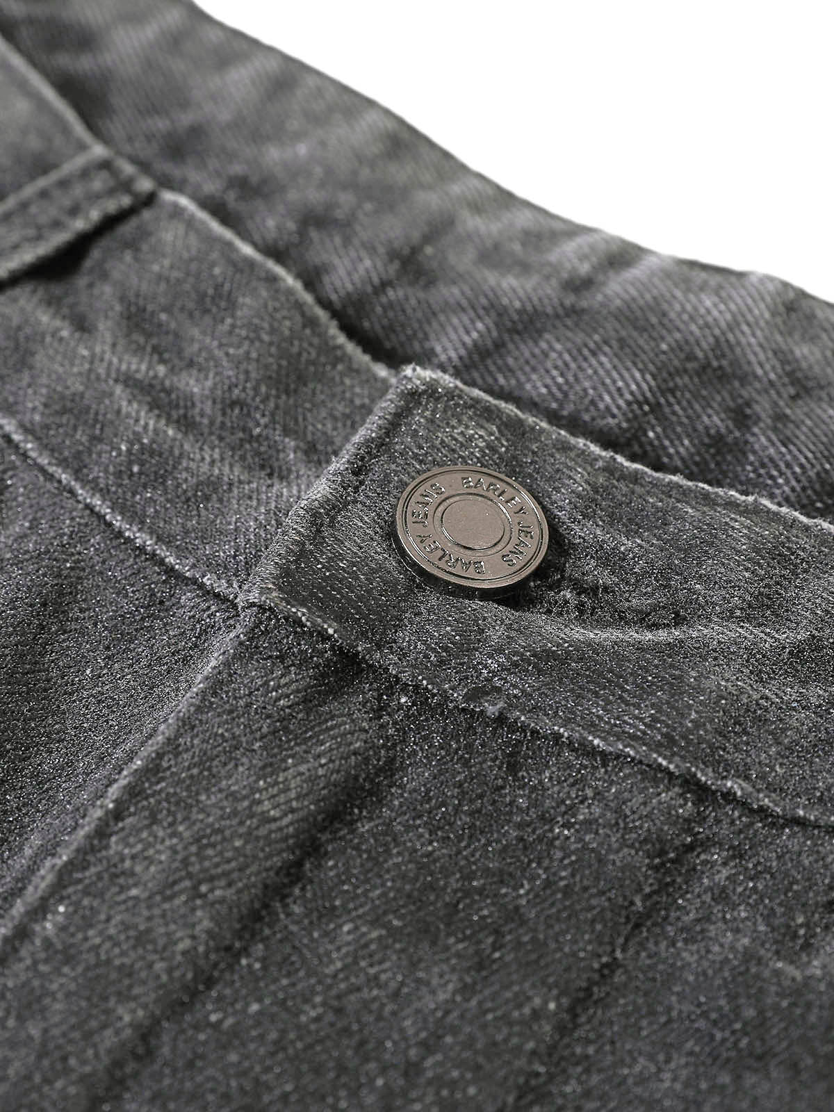 Washed Batik Straight Jeans - Goatlv