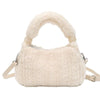 Plush Faux Fur Hobo Handbag Trendha