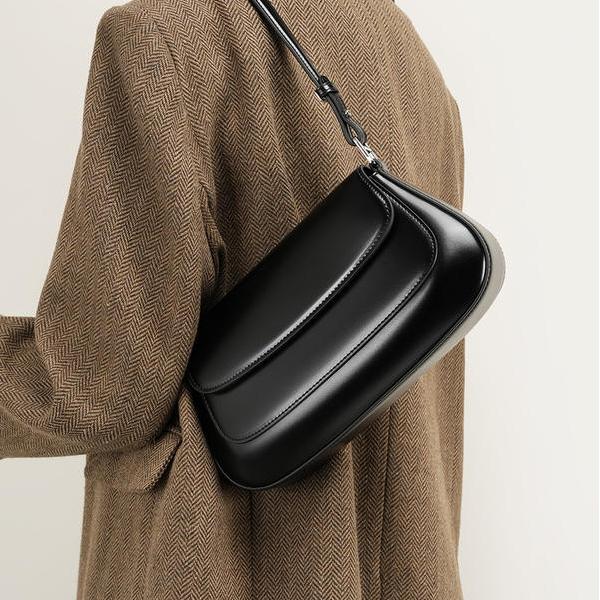 Luxury Genuine Leather Vintage Shoulder Bag for Women – High-Quality Cowhide Handbag Trendha