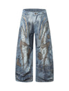 RO Style Washed Barrel Jeans - Goatlv