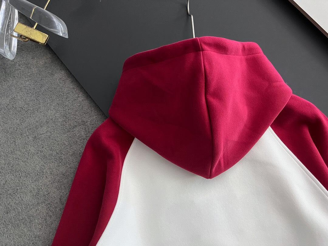 DOR Red and White Hoodie-002 Designer Sneakers