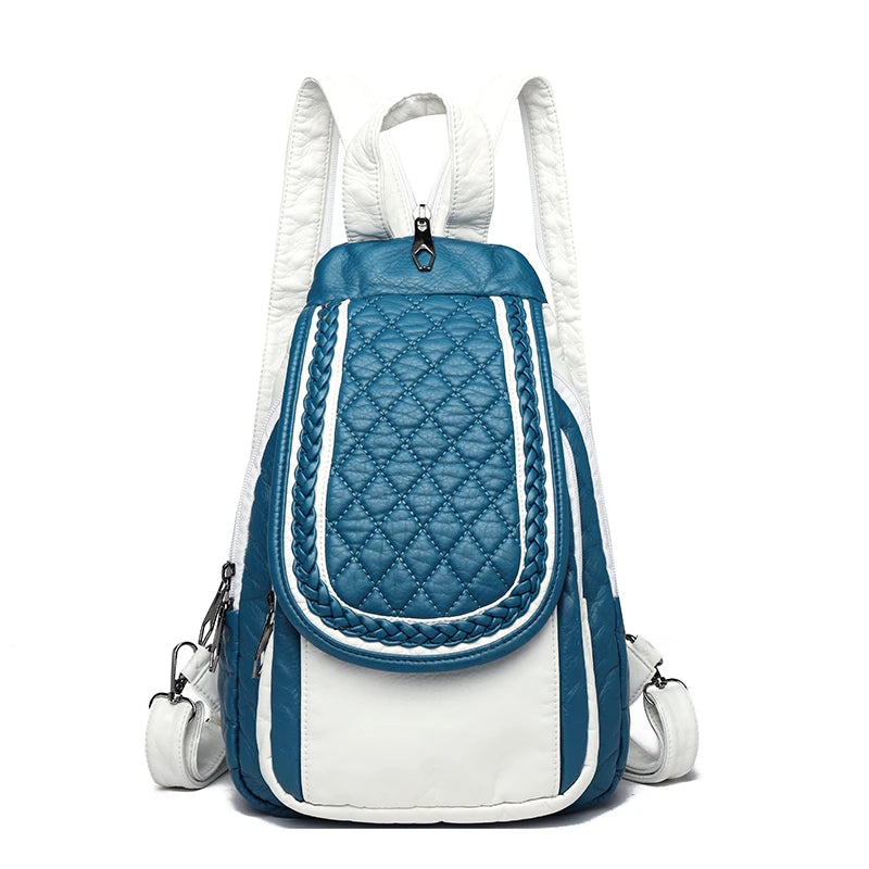 Luxury Vintage Women's Leather Backpack Trendha