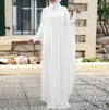 Artistic Retro Leisure Loose Plus Size Crew Neck Dress Nyzzle