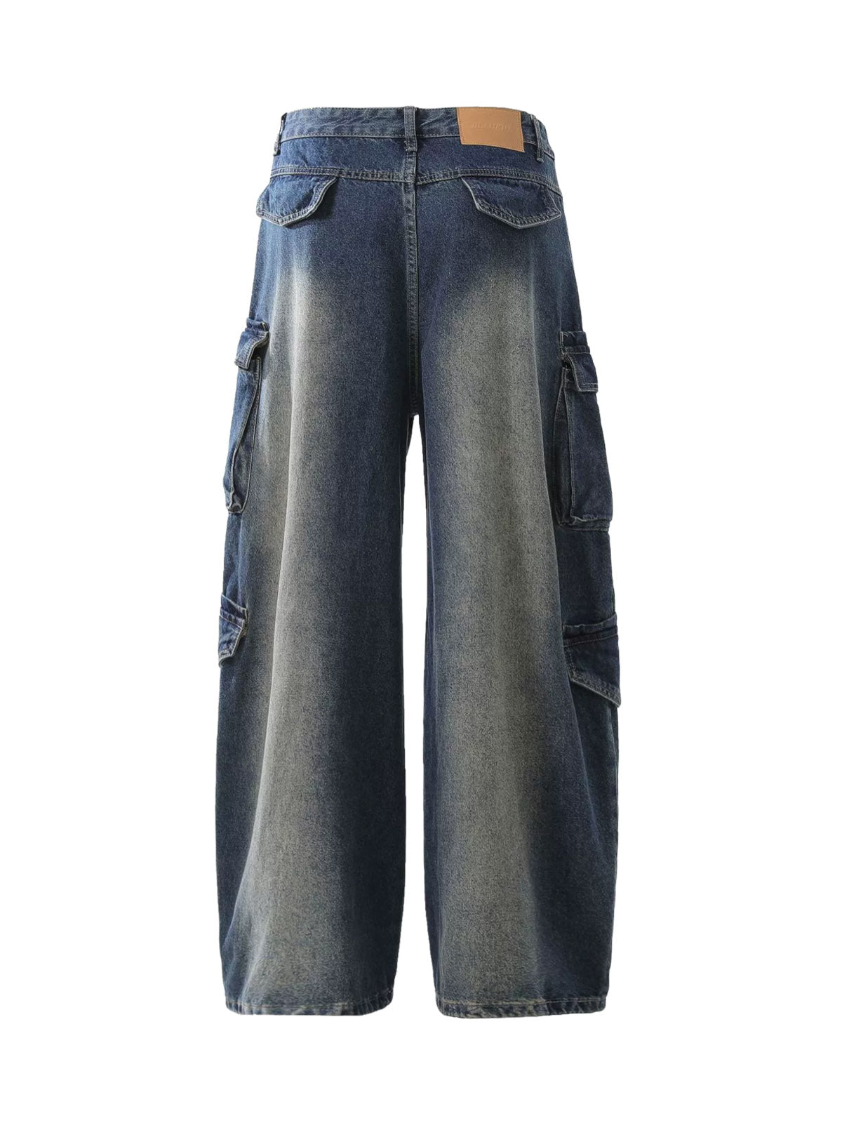 Heavy Washed Workwear Baggy Barrel Jeans - 2337 - Goatlv
