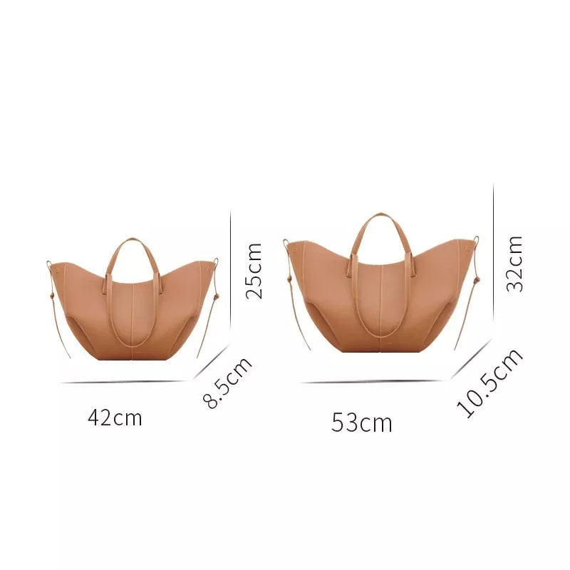 Elegant Large Leather Shoulder Bag Trendha