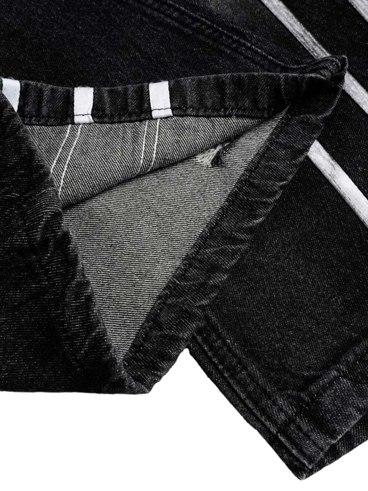 Street Stripe Dirty Dye Barrel Jeans - Goatlv