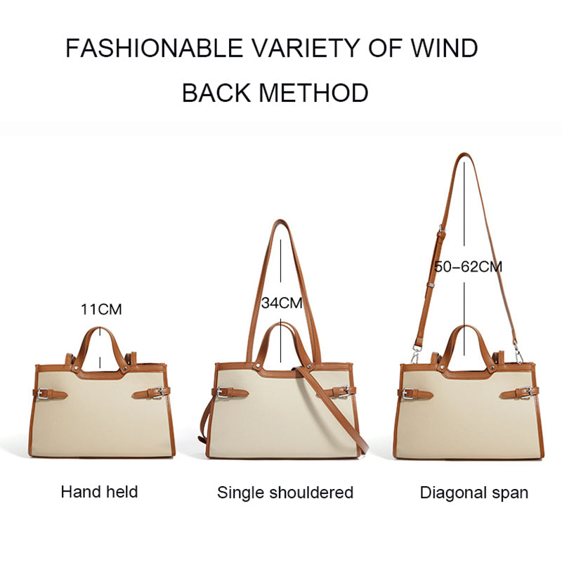 Vintage Cowhide Leather Tote Trendha