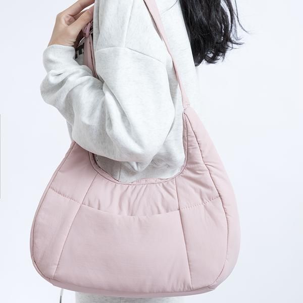 Chic Half Moon Puffer Shoulder Bag Trendha