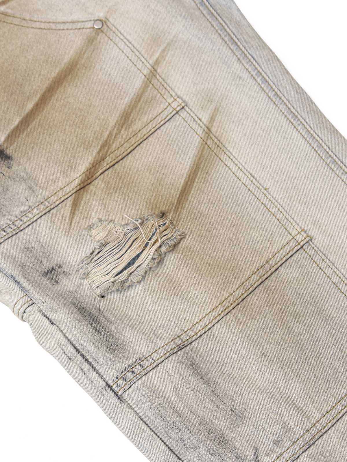 Goatlv Washed Mud-Dye Straight Jeans - Goatlv