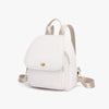 Trendy Off-white Leather Backpack for Women Trendha
