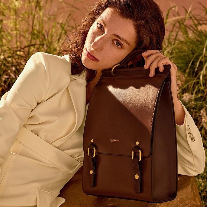 Vintage Leather Backpack for Women: Versatile, Stylish School and Travel Bag Trendha