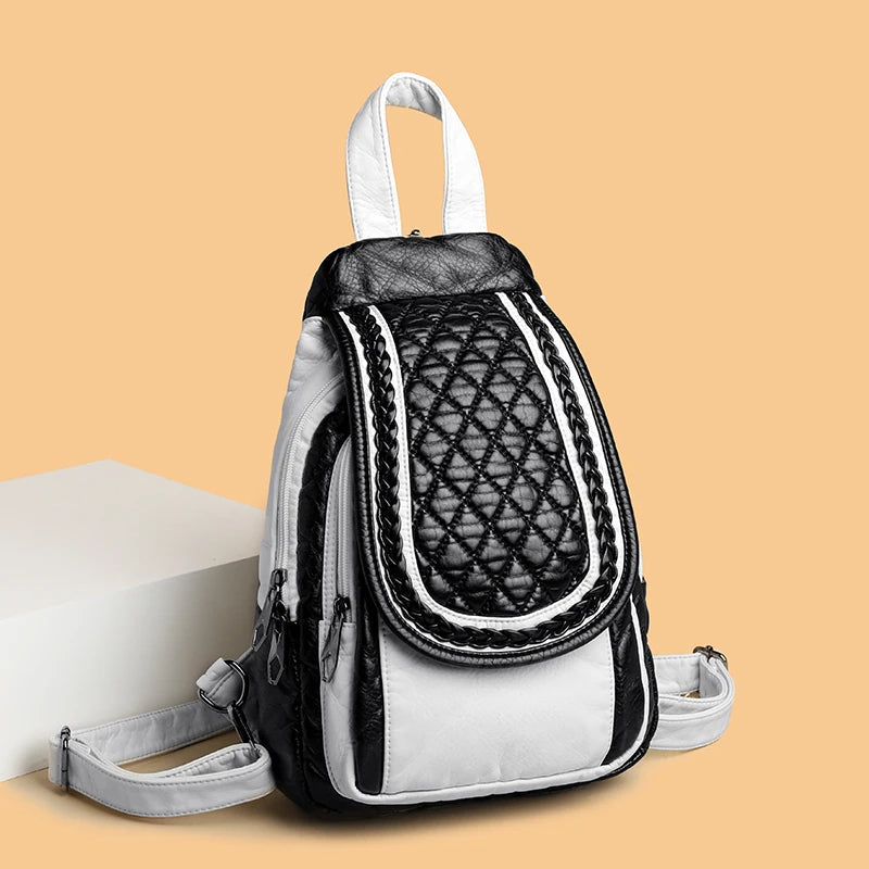 Luxury Vintage Women's Leather Backpack Trendha