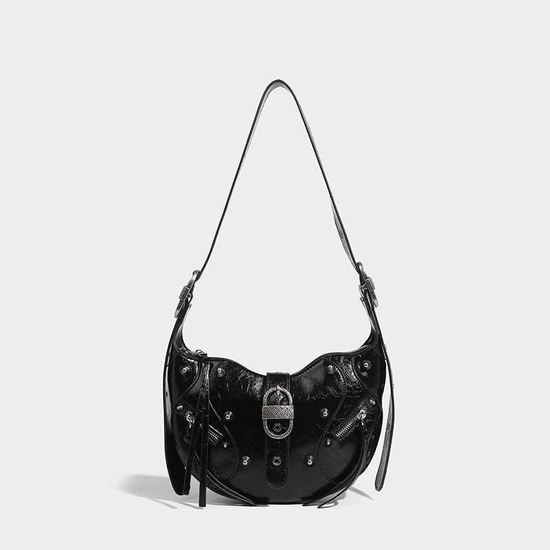 Pink Punk Luxury Leather Sling Crossbody Daypack Trendha