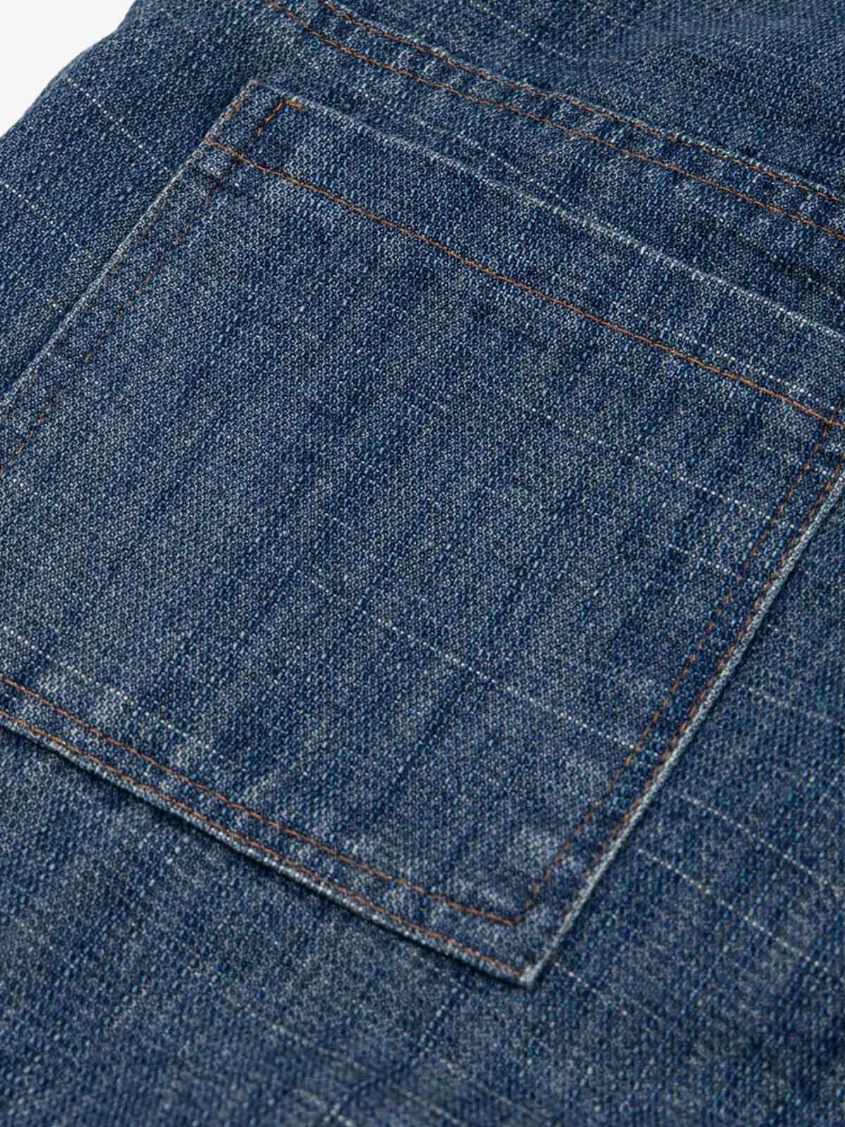 Letter Print Cargo Multi-pocket Jeans - Goatlv