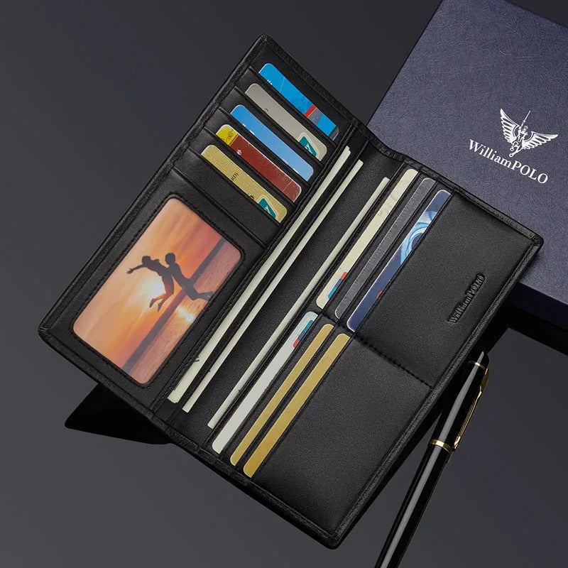 Luxury Leather Wallet with ID Card Holder Trendha