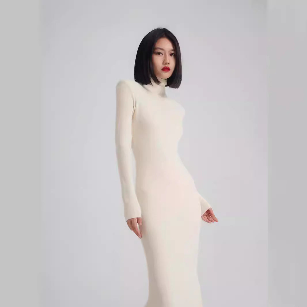 Autumn And Winter Fishtail Skirt Wool Knitted Slim Fit Slimming Waist Sheath Nyzzle