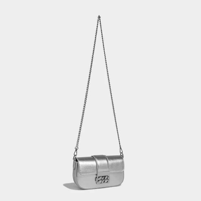 Elegant Silver Shoulder & Crossbody Bag for Women Trendha